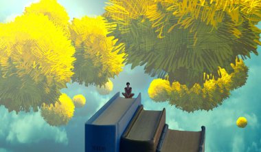 Ağaçtaki sarı çiçekler