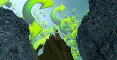 siyah bir zemin üzerine yeşil ağaç