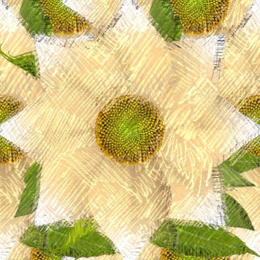 Arka planda çiçekler olan kusursuz desen