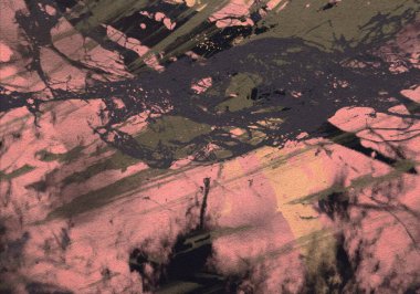 Metin için yeri olan boya lekeleriyle soyut arkaplan  