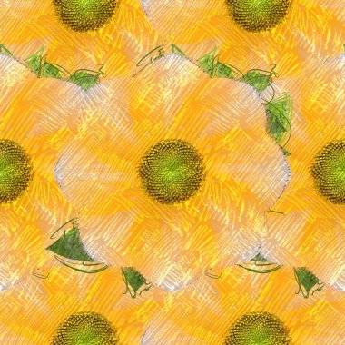 Arka planda çiçekler olan kusursuz desen