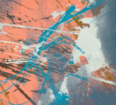 Metin için yeri olan boya lekeleriyle soyut arkaplan