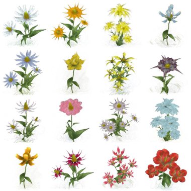 Çiçeklerle kusursuz desen