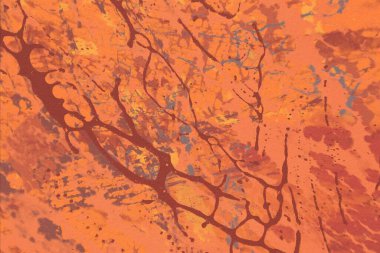 Metin için yeri olan boya lekeleriyle soyut arkaplan