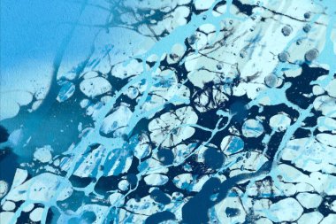 Metin için yeri olan boya lekeleriyle soyut arkaplan