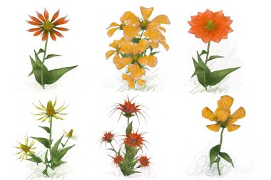 Çiçeklerle kusursuz desen