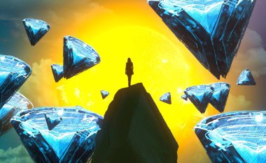 metin için alanı olan soyut kavramsal yaratıcı arkaplan 