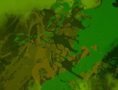 metin için alan ile arka planda soyut renkli lekeler