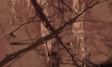 Arkaplanda soyut renkli lekeler