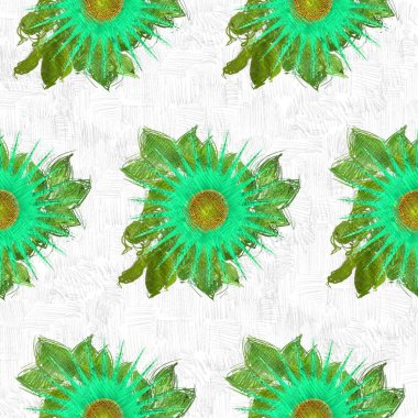 Arka planda çiçekler olan kusursuz desen