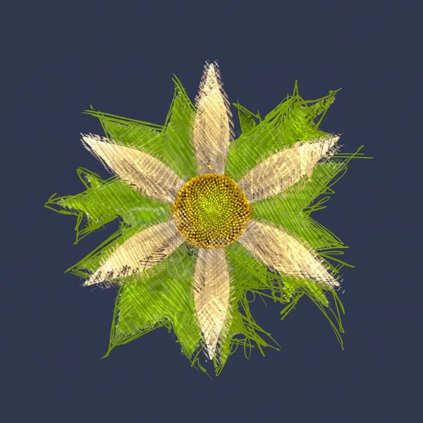 Dekoracyjny Kwiat Obraz Kwiatowy Ilustracji Zabytkowe Botaniczne Dzieła Sztuki Rysunek — Zdjęcie stockowe