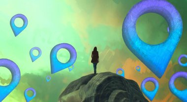 renkli ve beyaz arkaplan