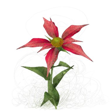 beyaz zemin üzerine kırmızı yaprakları