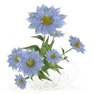 Renkli çiçek doku arka plan 