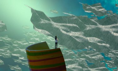 Sahilde güzel tekne