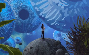 Bahçedeki Noel ağacı