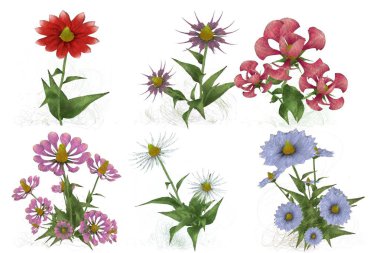 Çiçeklerle kusursuz desen