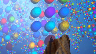 Bokeh ile soyut arkaplan