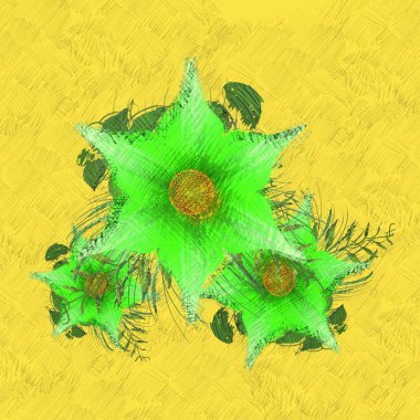 Sarı yapraklı soyut arkaplan