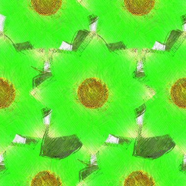 Arka planda çiçekler olan kusursuz desen