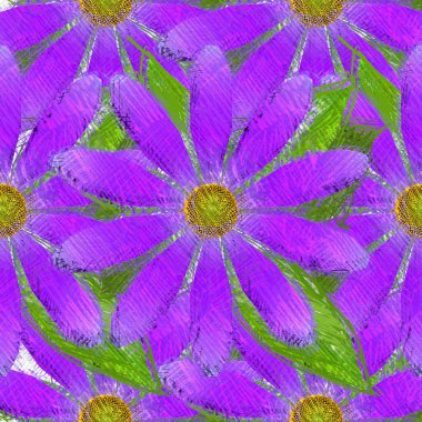 Çiçeklerle kusursuz desen