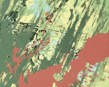 Metin için yeri olan boya lekeleriyle soyut arkaplan