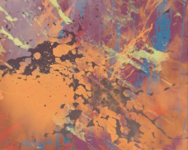 Arkaplanda soyut renkli lekeler