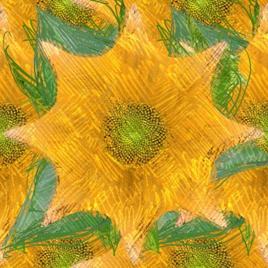 Arka planda çiçekler olan kusursuz desen