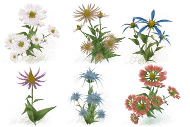 Çiçeklerle kusursuz desen