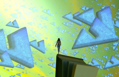 boşluk ile soyut kağıt arka plan