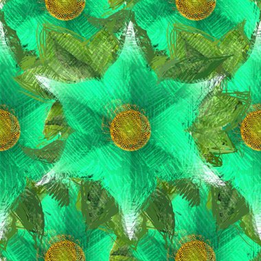 Arka planda çiçekler olan kusursuz desen