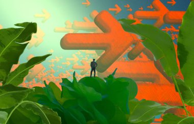 Soyut sanat dokusu. Renkli doku. Modern sanat eserleri. Renkli görüntü. Modern sanat. Çağdaş sanat.