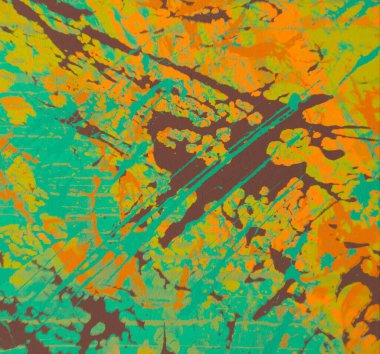 Metin için yeri olan boya lekeleriyle soyut arkaplan