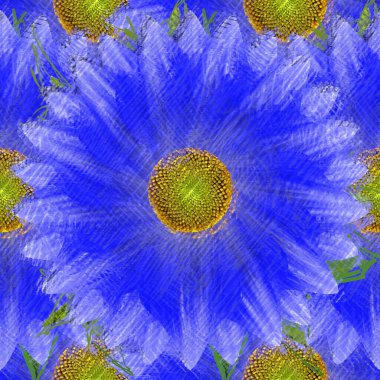 Dağınık tarzda çiçek çizim, grungy arka plan.