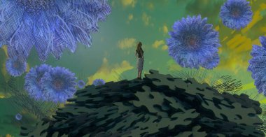 metin için alanı olan soyut kavramsal yaratıcı arkaplan 