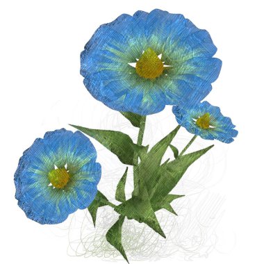 beyaz izole suluboya