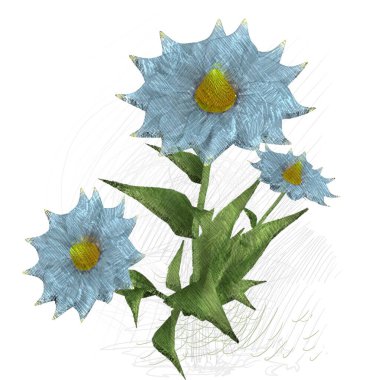 Renkli çiçek doku arka plan 