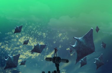 metin için alanı olan soyut kavramsal yaratıcı arkaplan 