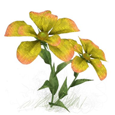 beyaz arkaplanda yeşil yapraklar izole