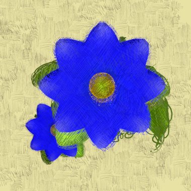 Çiçekli suluboya arkaplan