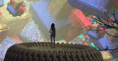 bir masada güzel cupcakes