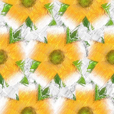 Arka planda çiçekler olan kusursuz desen