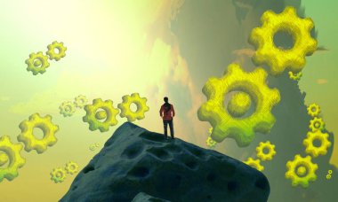 Yeşil ağacın vektör illüstrasyonu