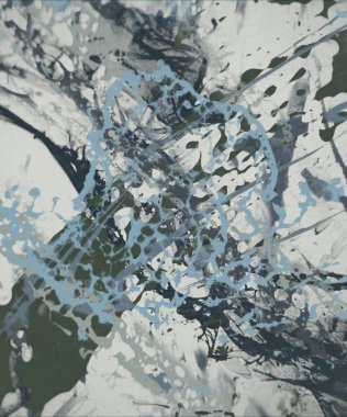 Metin için yeri olan boya lekeleriyle soyut arkaplan    