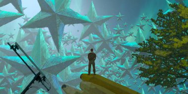 renkli soyut mutlu noel arka plan