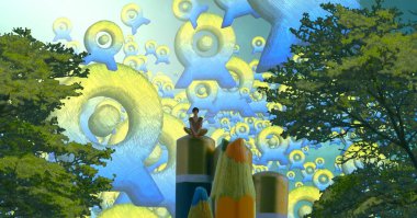 Bahçedeki güzel kadın