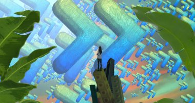 Şehrin soyut Illustration