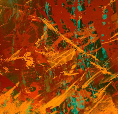 Metin için yeri olan boya lekeleriyle soyut arkaplan