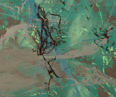 Metin için yeri olan boya lekeleriyle soyut arkaplan       