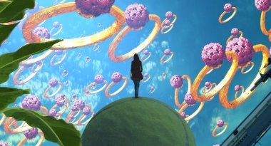 soyut renkli arkaplan, alanı kopyala